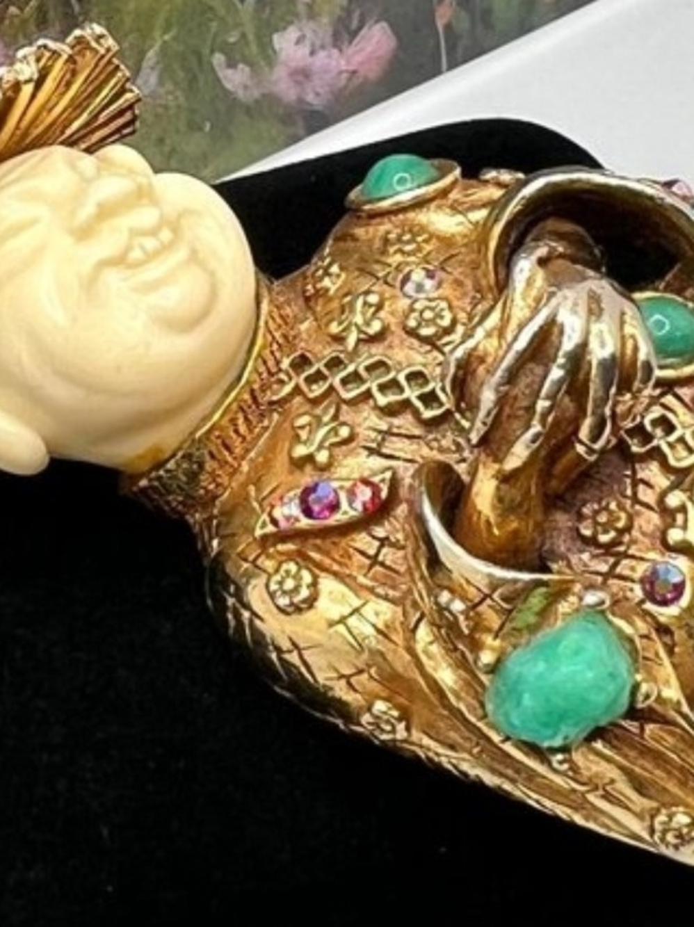 A HAR/Hargo Laughing BUDDA BROOCH. RARE PIECE IN EXCELLENT CONDITION. MAKE OFFER - Picture 12 of 16
